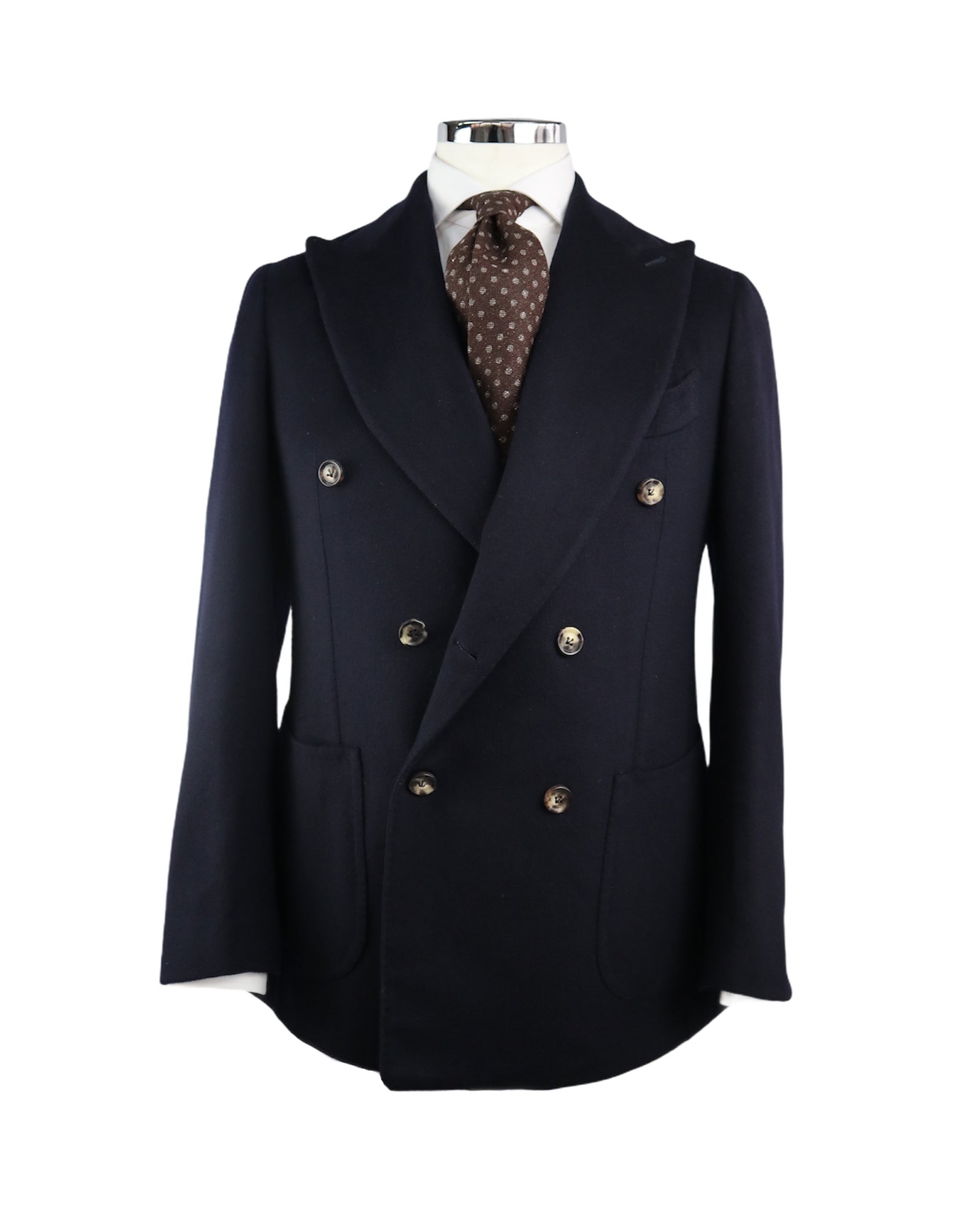 Nick Double breasted Navy Blue Wool Jacket