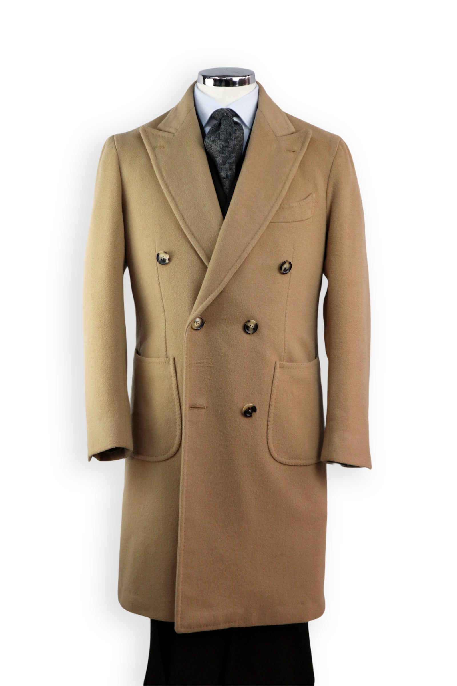 Drom Camel Double Breasted Overcoat