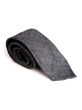 Black & Grey Herringbone Tie