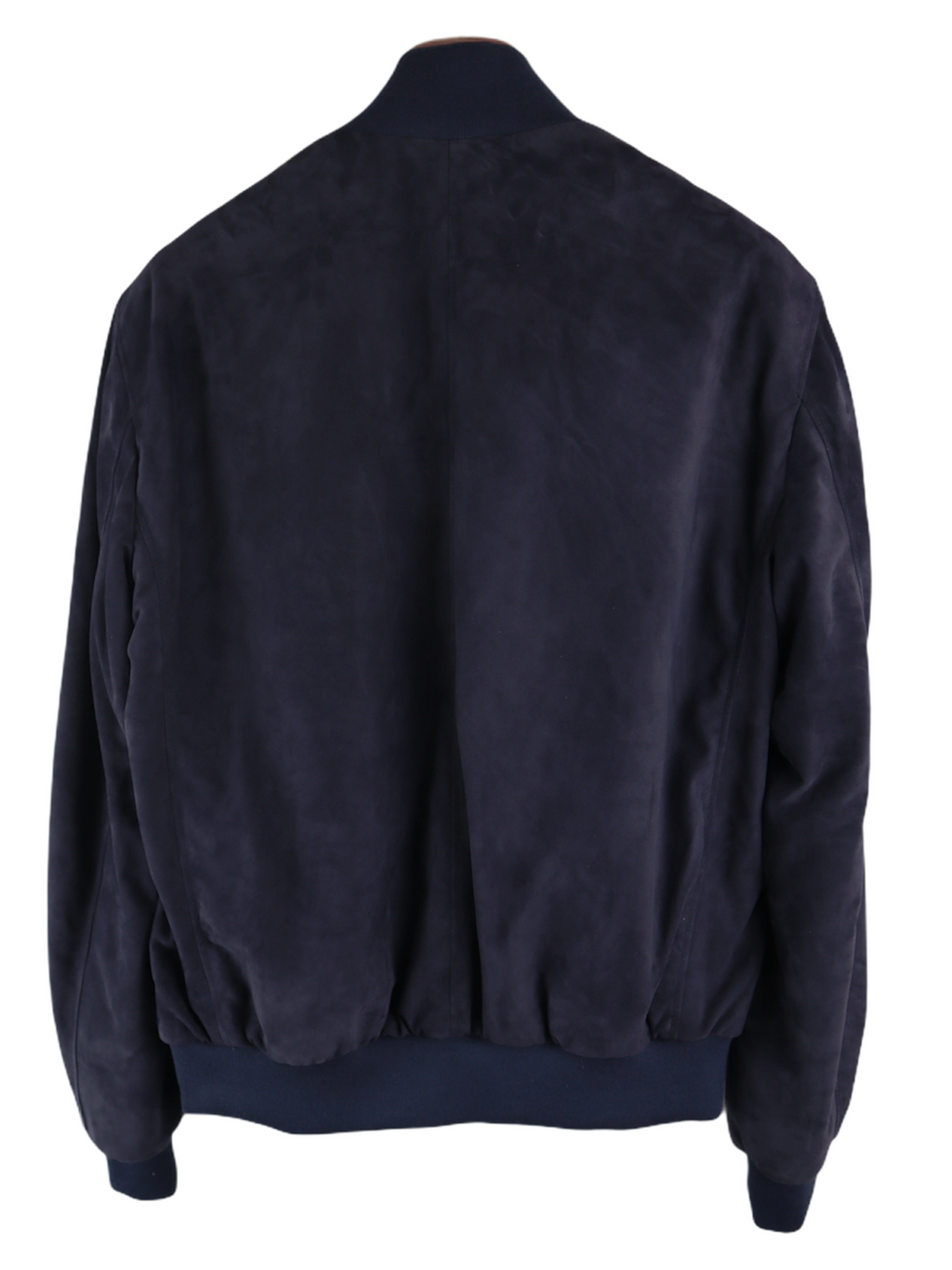 Blu Navy Suede Bomber jacket
