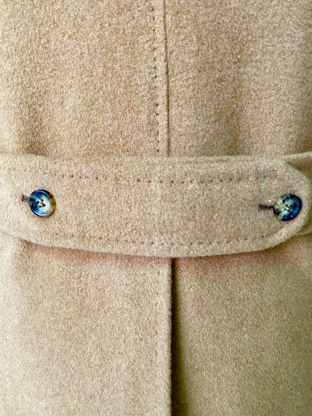 Bactrain Camel Double Breasted Overcoat