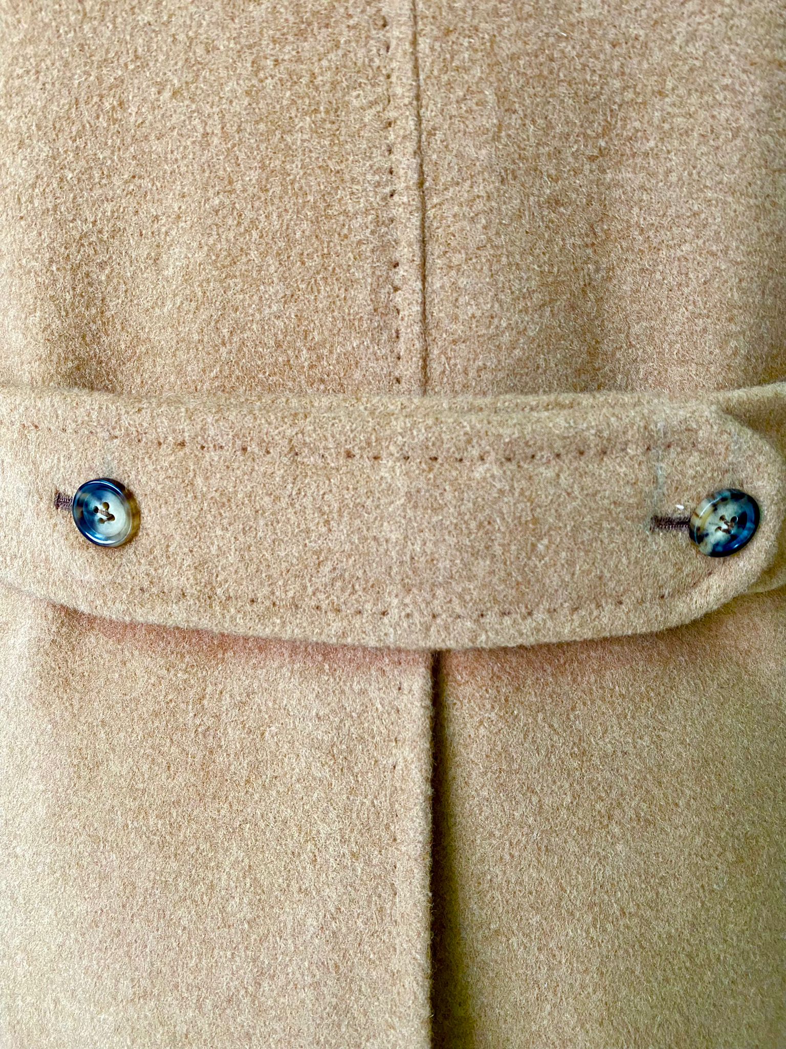 Bactrain Camel Double Breasted Overcoat