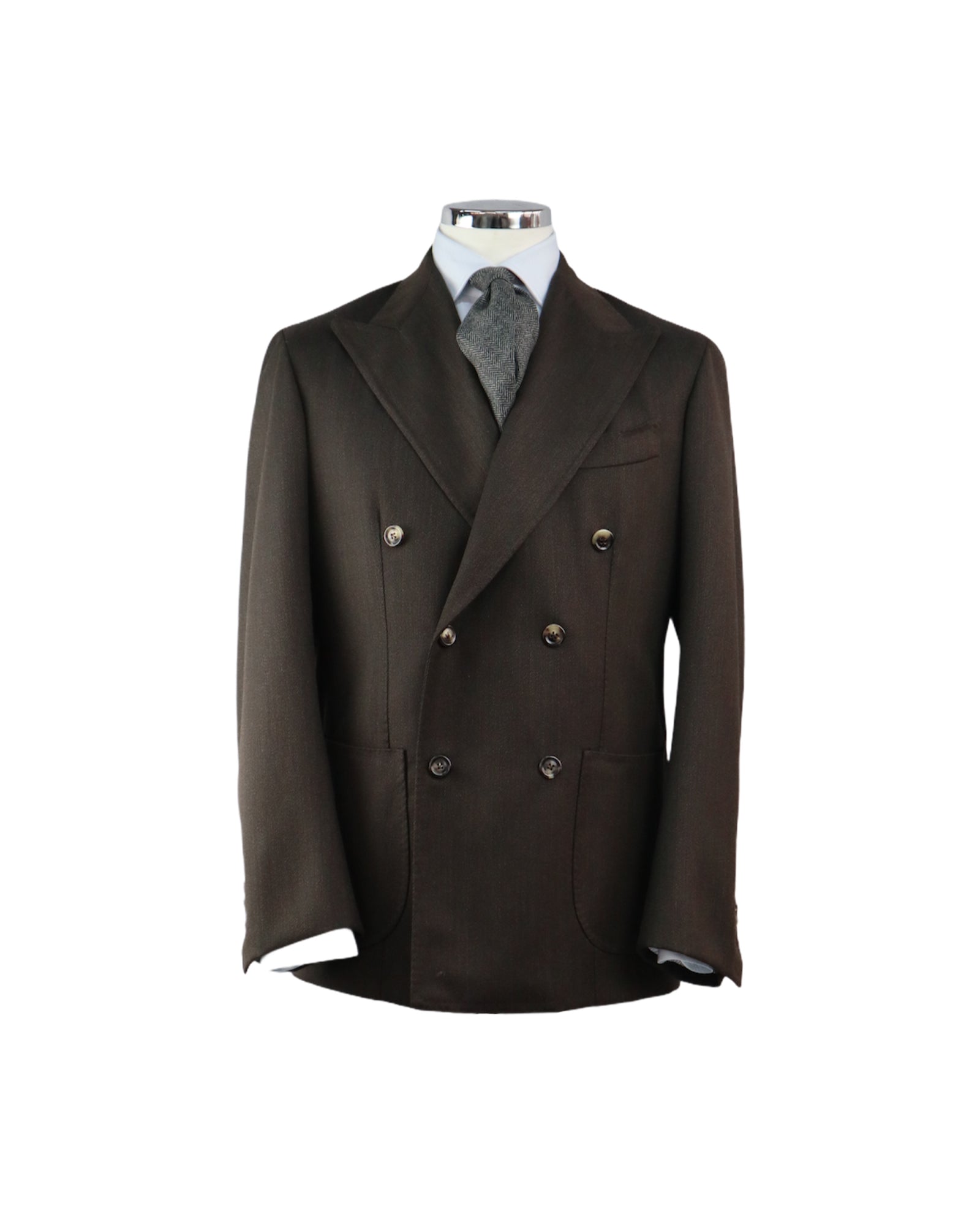 Silvio Brown Double Breasted Suit